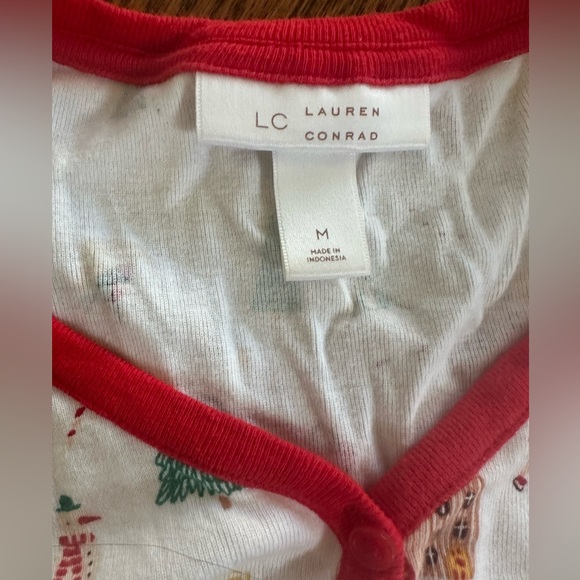 LC Lauren Conrad Women’s Holiday Village Pajama Set - Picture 8 of 12